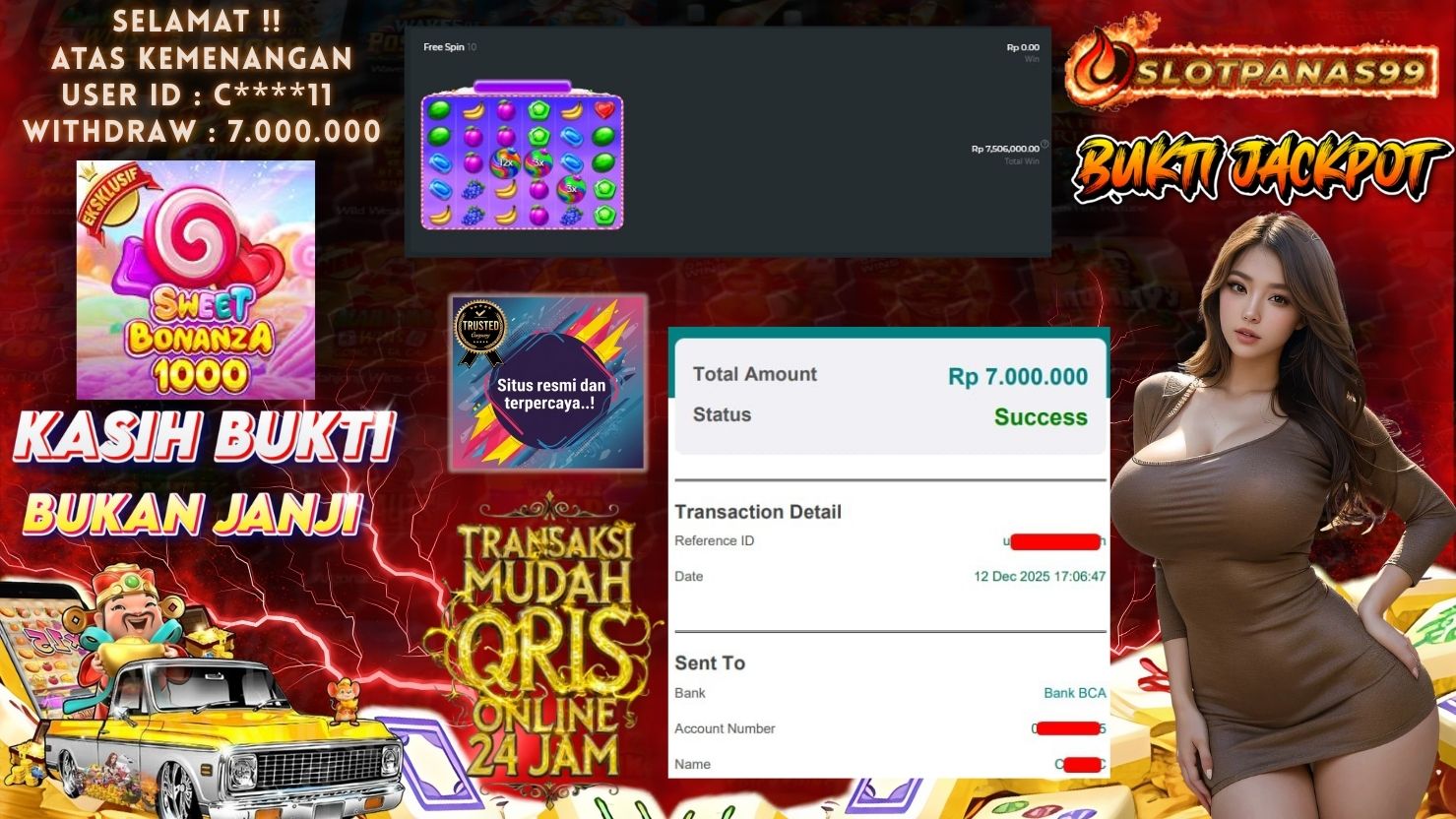 SLOTPANAS99 JACKPOT SLOT SWEET BONANZA 1000